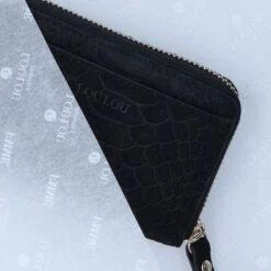 LouLou Essentiels SLB16 Sugar Snake XS RFID Wallet Black -Stijlvolle Tassen xs29lg.001 2
