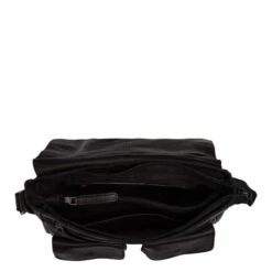 Chesterfield Zurich Leren Schoudertas Zwart -Stijlvolle Tassen zurich black 4 1