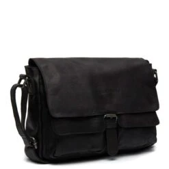 Chesterfield Zurich Leren Schoudertas Zwart